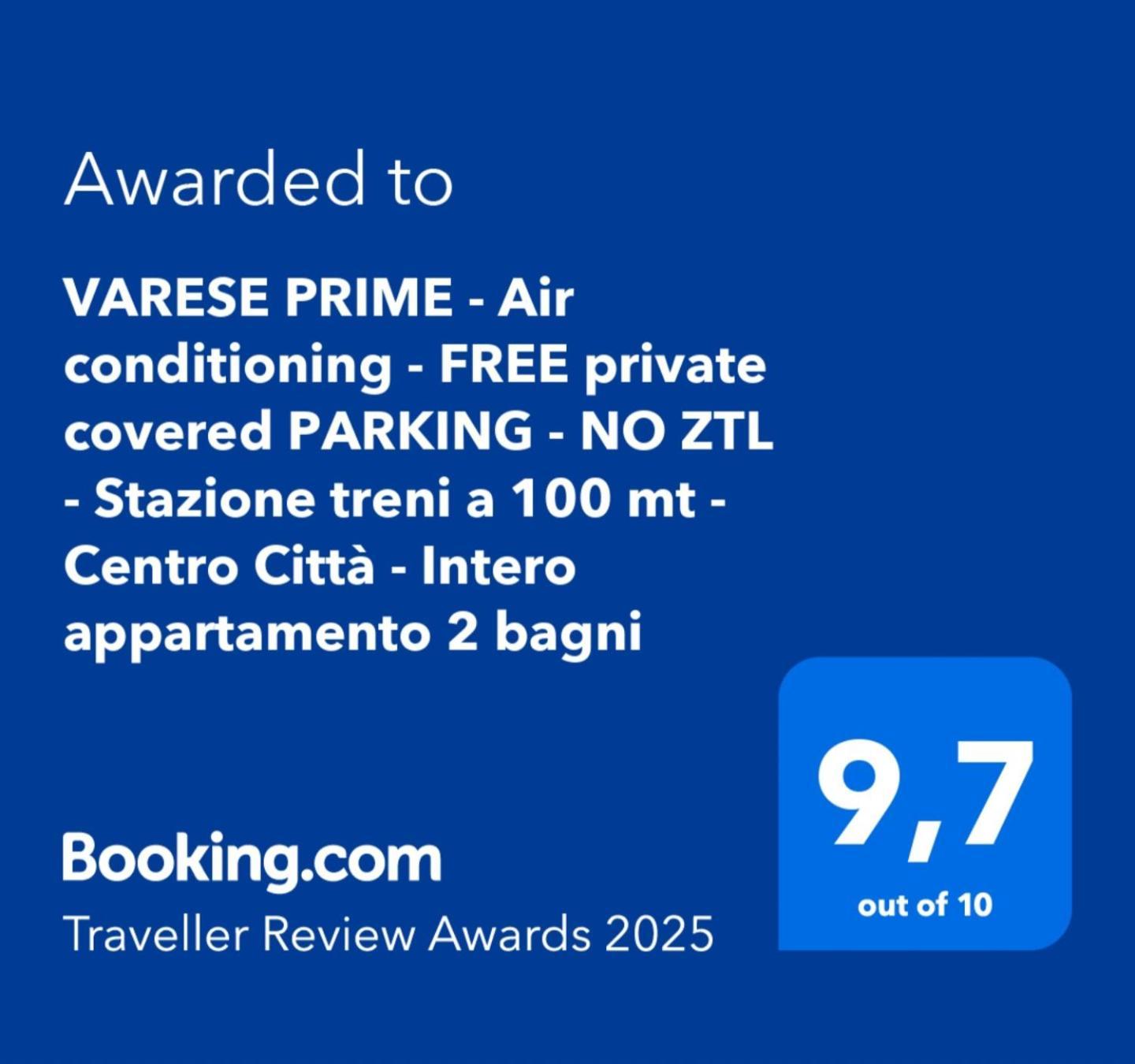 Varese Prime - Air Conditioning - Free Private Covered Parking - No Ztl - Stazione Treni A 100 Mt - Teatro A 150 Mt - Centro Citta - Intero Appartamento 2 Bagni Eksteriør billede